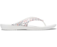 Flip-Flops | Women Crocs Kadee II Americana Paisley Flip White / Multi
