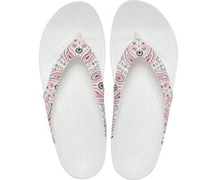 Flip-Flops | Women Crocs Kadee II Americana Paisley Flip White / Multi