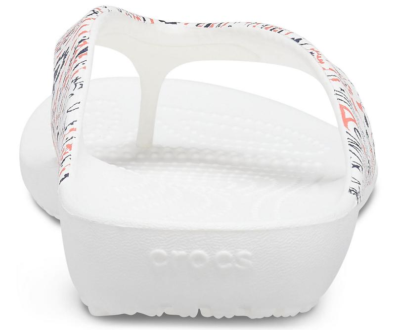 Flip-Flops | Women Crocs Kadee II Americana Paisley Flip White / Multi