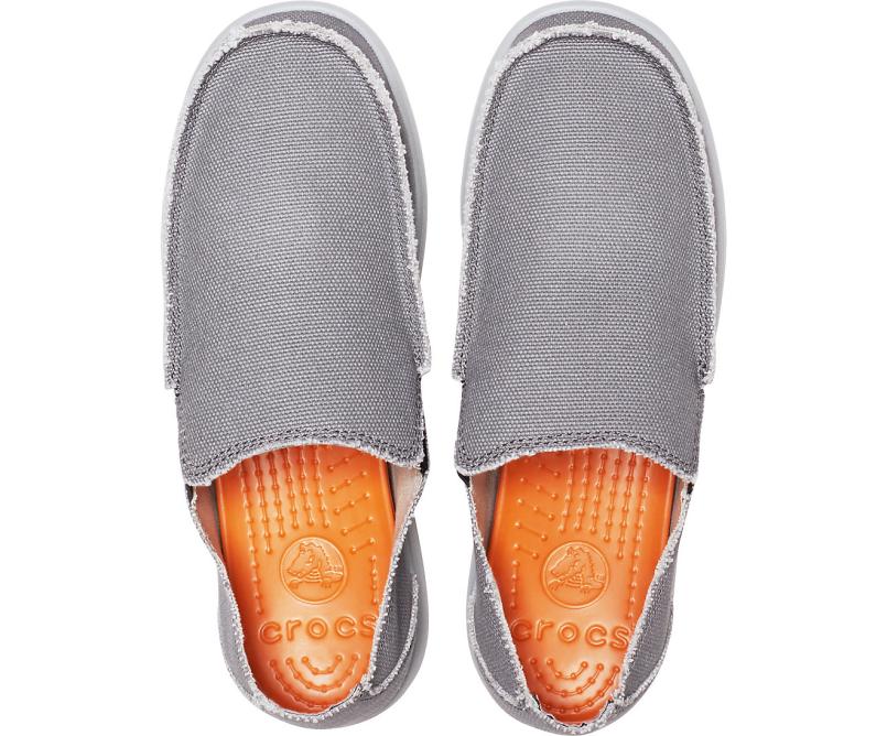 Loafers | Men Crocs Santa Cruz Slip-On Charcoal / Light Gray