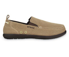 Loafers | Men Crocs Walu Slip-On Khaki / Espresso