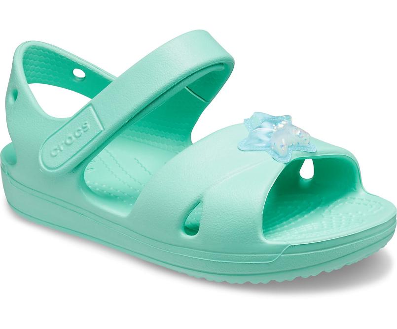 Sandals | Girls Crocs Kids&#039; Classic Cross-Strap Charm Sandal Pistachio