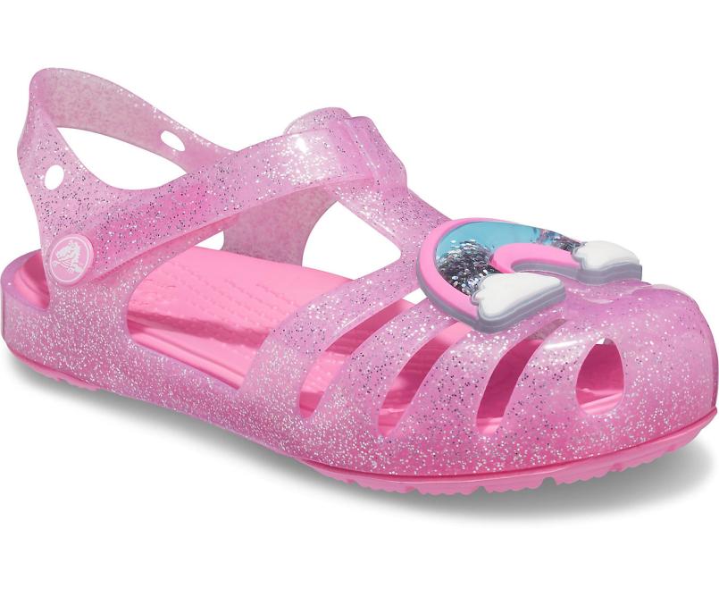 Sandals | Girls Crocs Kids&#039; Crocs Isabella Charm Sandal Pink Lemonade