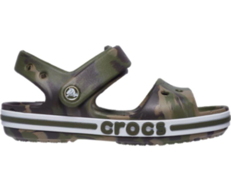 Sandals | Girls/Boys Crocs Kids&#039; Bayaband Marbled Sandal Army Green / Multi