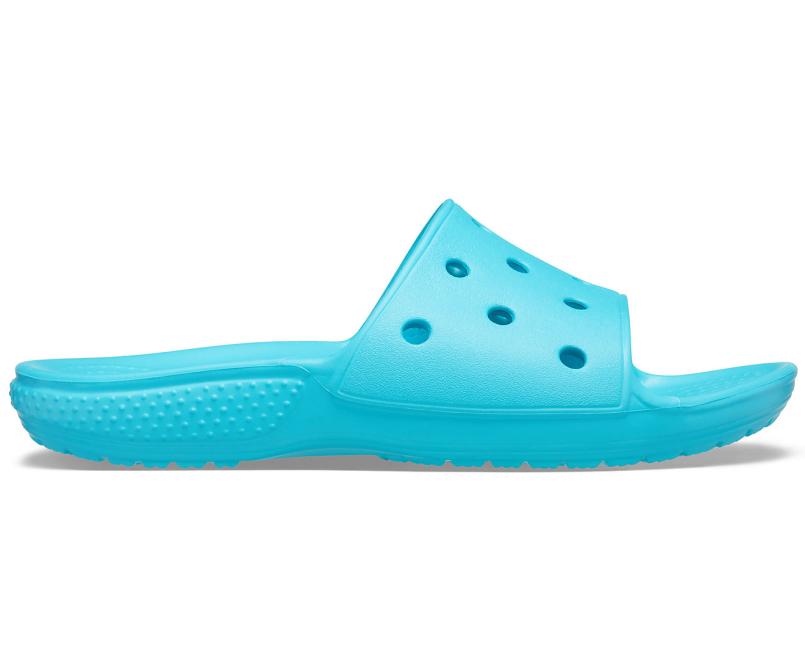 Sandals | Girls/Boys Crocs Kids&#039; Classic Crocs Slide Digital Aqua