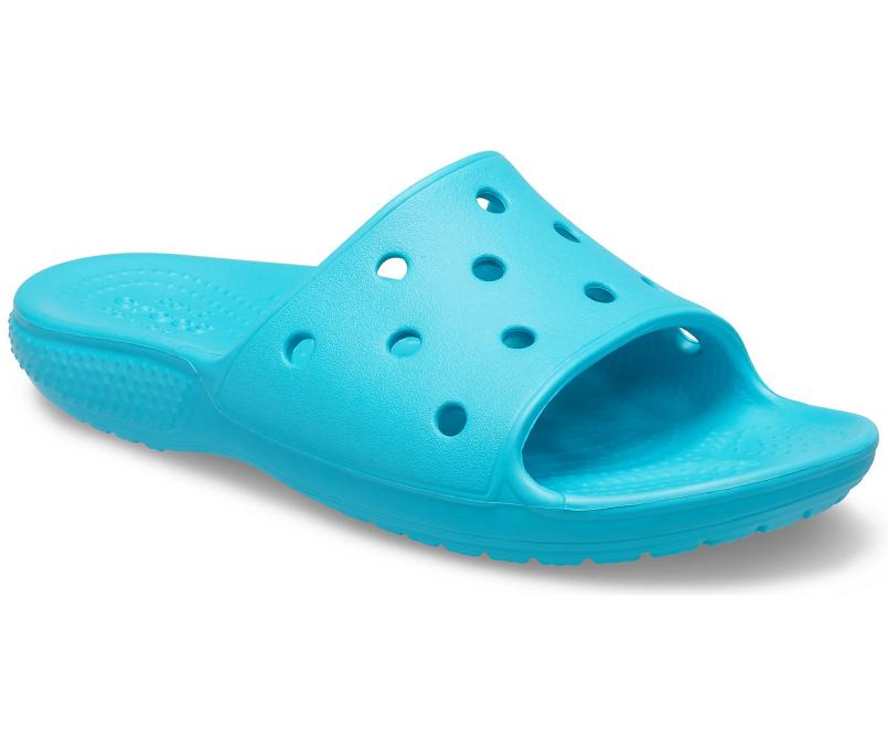 Sandals | Girls/Boys Crocs Kids&#039; Classic Crocs Slide Digital Aqua