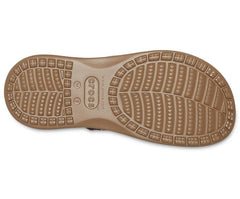 Sandals | Men Crocs Santa Cruz Canvas Flip Espresso / Khaki