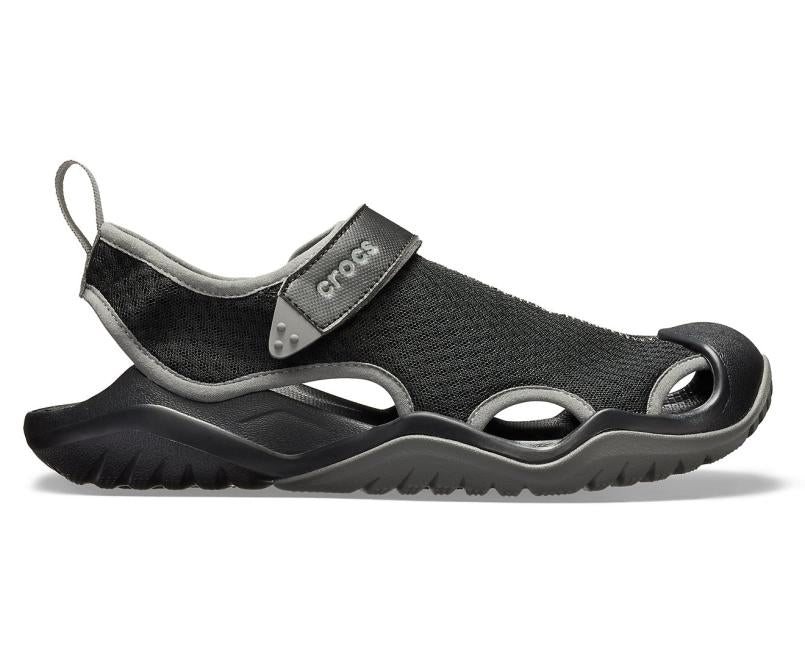Sandals | Men Crocs Swiftwater™ Mesh Deck Sandal Black