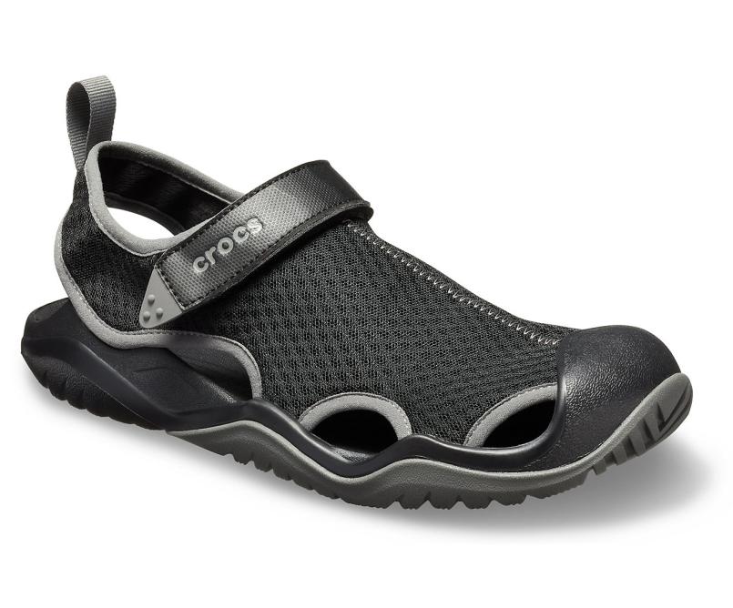 Sandals | Men Crocs Swiftwater™ Mesh Deck Sandal Black