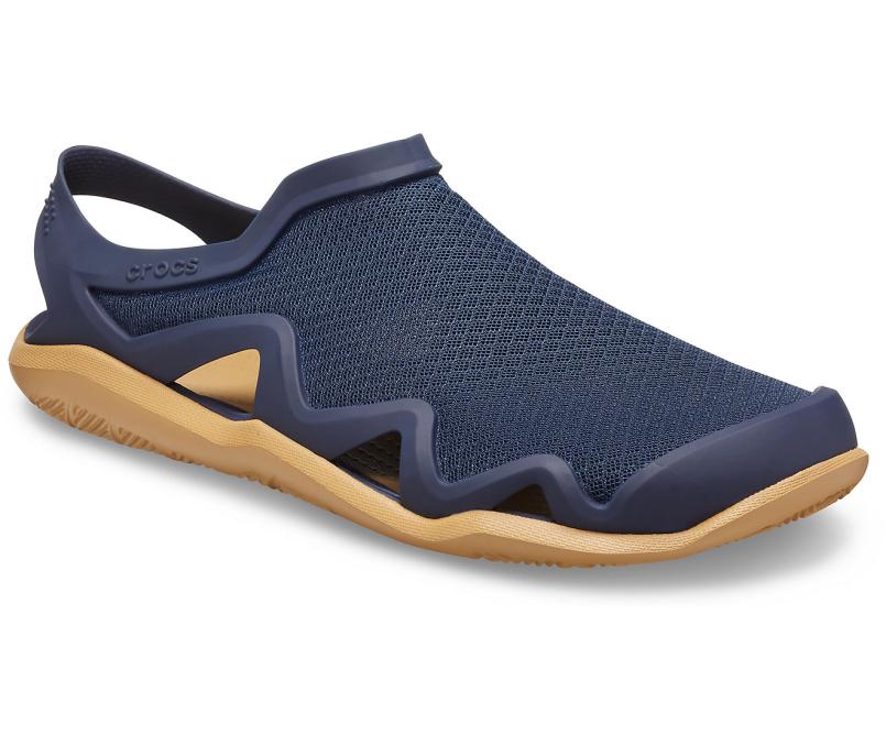 Sandals | Men Crocs Swiftwater™ Mesh Wave Navy / Tan