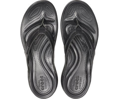 Sandals | Women Crocs Capri Basic Strappy Flip Black / Black