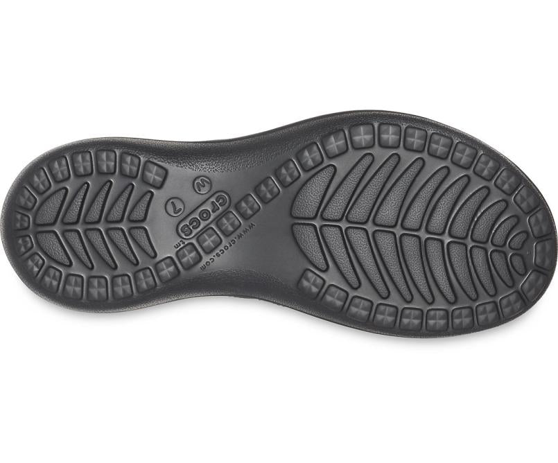 Sandals | Women Crocs Capri Basic Strappy Flip Black / Black