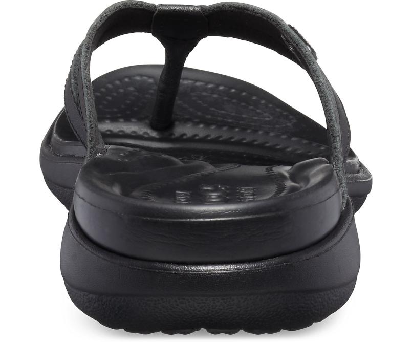 Sandals | Women Crocs Capri Basic Strappy Flip Black / Black