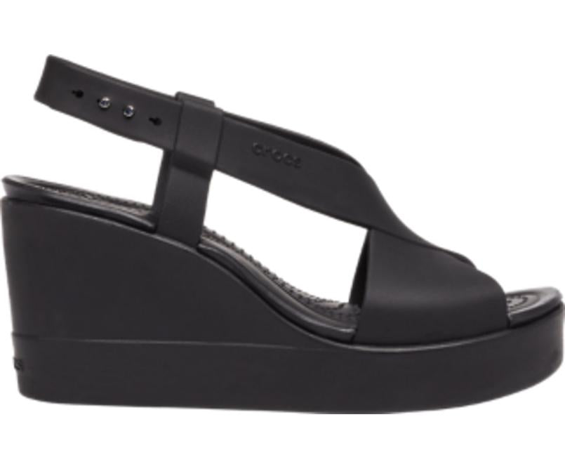 Sandals | Women Crocs Crocs Brooklyn High Wedge Black / Black