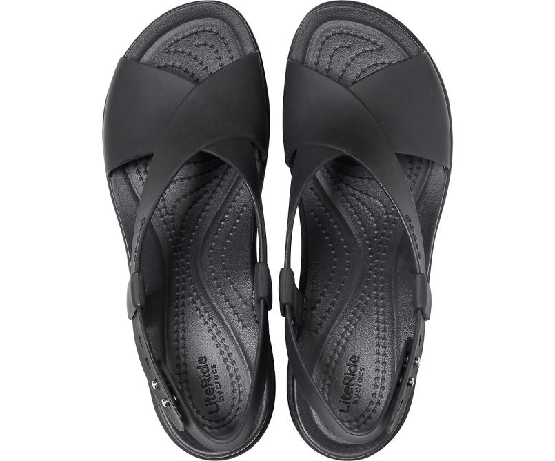 Sandals | Women Crocs Crocs Brooklyn High Wedge Black / Black