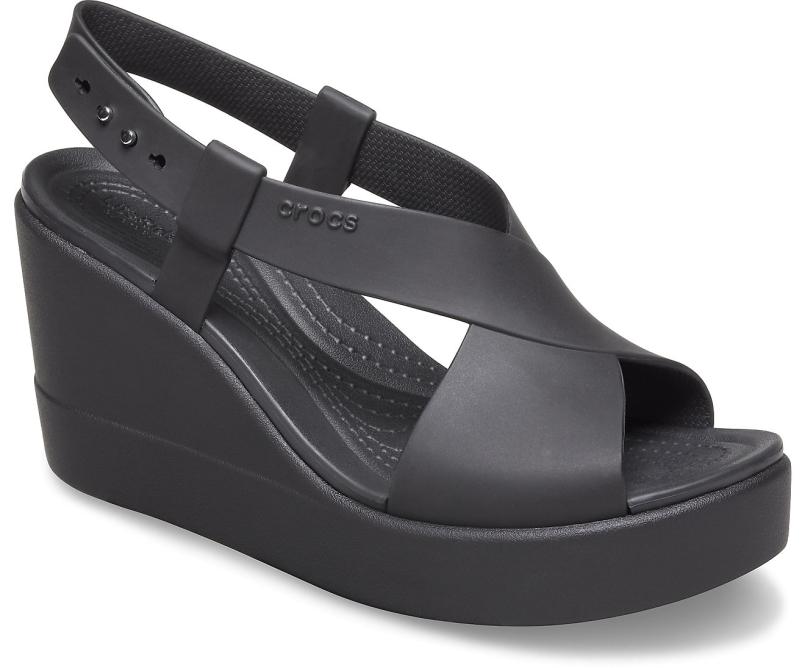 Sandals | Women Crocs Crocs Brooklyn High Wedge Black / Black