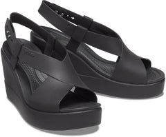 Sandals | Women Crocs Crocs Brooklyn High Wedge Black / Black