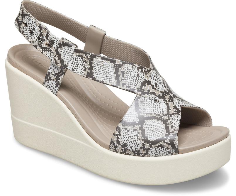 Sandals | Women Crocs Crocs Brooklyn High Wedge Multi / Stucco