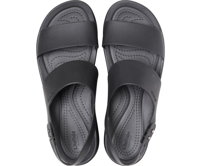 Sandals | Women Crocs Crocs Brooklyn Low Wedge Black / Black