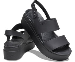 Sandals | Women Crocs Crocs Brooklyn Low Wedge Black / Black