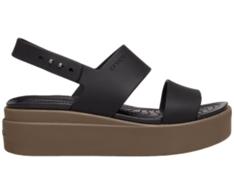Sandals | Women Crocs Crocs Brooklyn Low Wedge Black / Mushroom