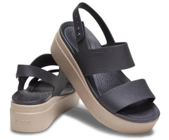Sandals | Women Crocs Crocs Brooklyn Low Wedge Black / Mushroom