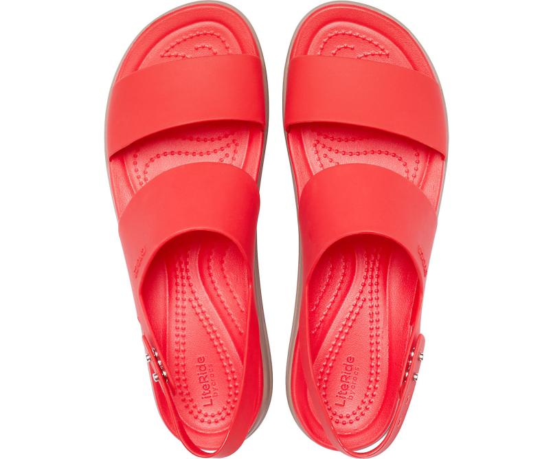 Sandals | Women Crocs Crocs Brooklyn Low Wedge Flame / Mushroom