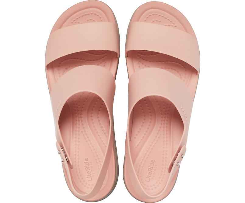 Sandals | Women Crocs Crocs Brooklyn Low Wedge Pale Blush / Mushroom