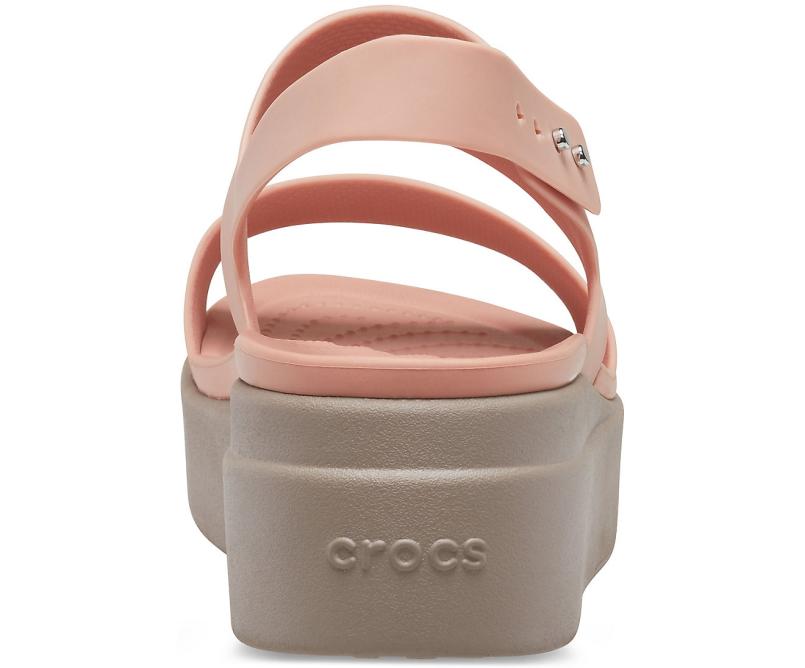 Sandals | Women Crocs Crocs Brooklyn Low Wedge Pale Blush / Mushroom