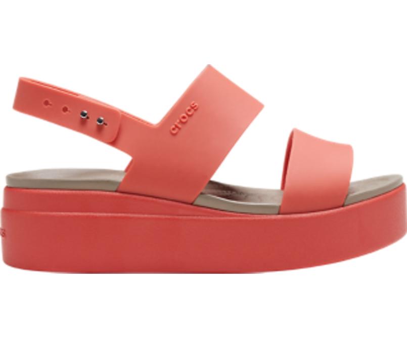 Sandals | Women Crocs Crocs Brooklyn Low Wedge Spicy Orange / Spicy Orange