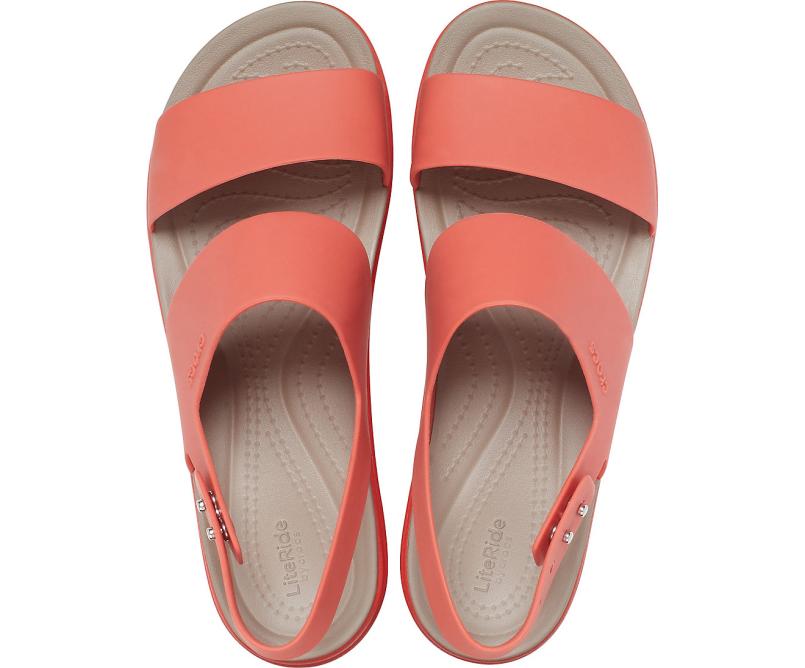 Sandals | Women Crocs Crocs Brooklyn Low Wedge Spicy Orange / Spicy Orange