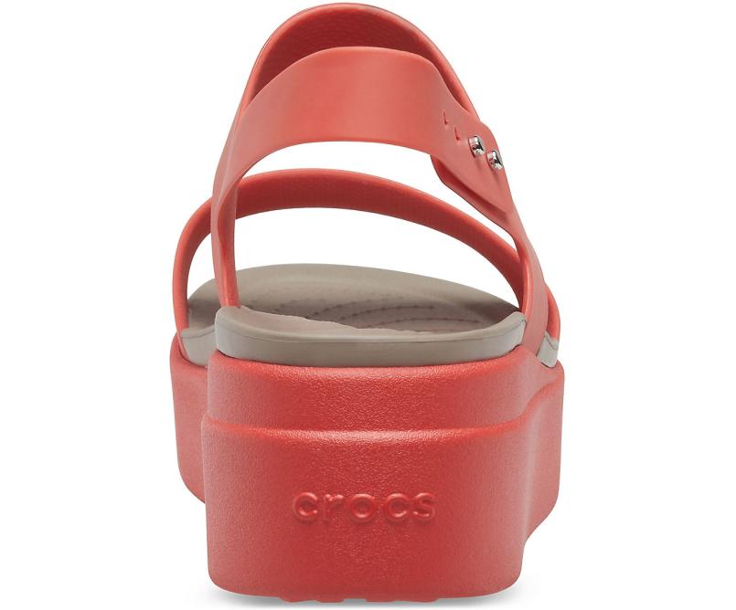 Sandals | Women Crocs Crocs Brooklyn Low Wedge Spicy Orange / Spicy Orange