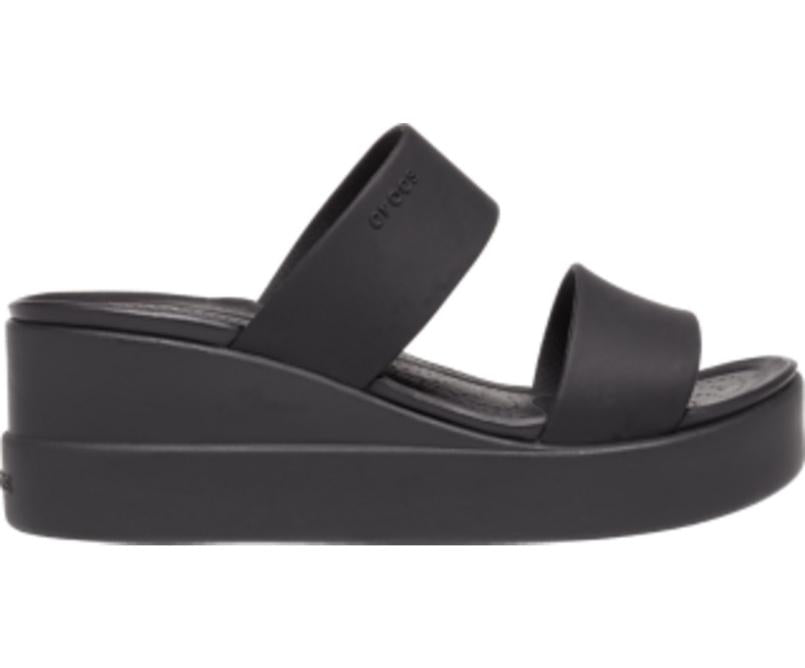 Sandals | Women Crocs Crocs Brooklyn Mid Wedge Black / Black