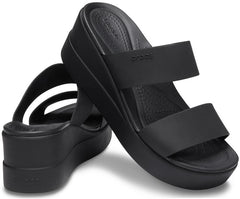Sandals | Women Crocs Crocs Brooklyn Mid Wedge Black / Black