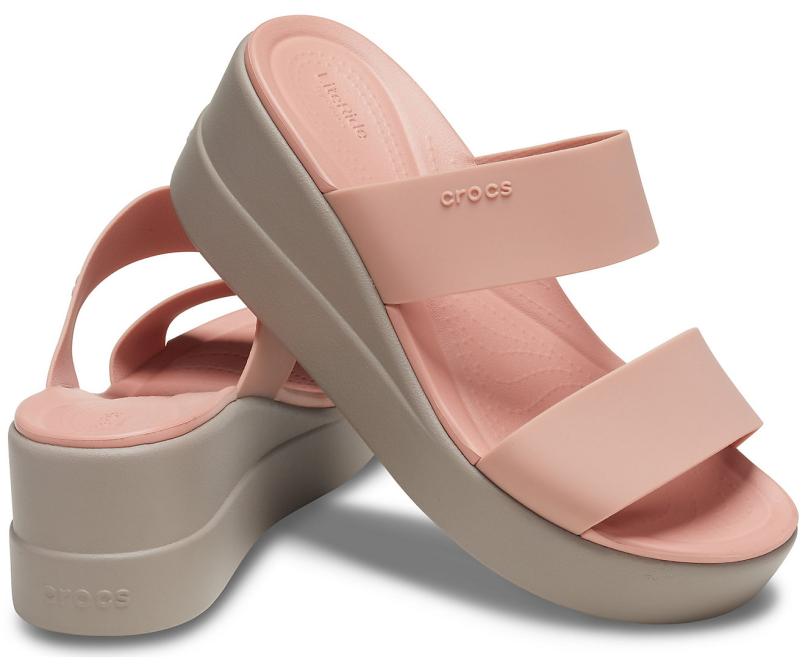 Sandals | Women Crocs Crocs Brooklyn Mid Wedge Pale Blush