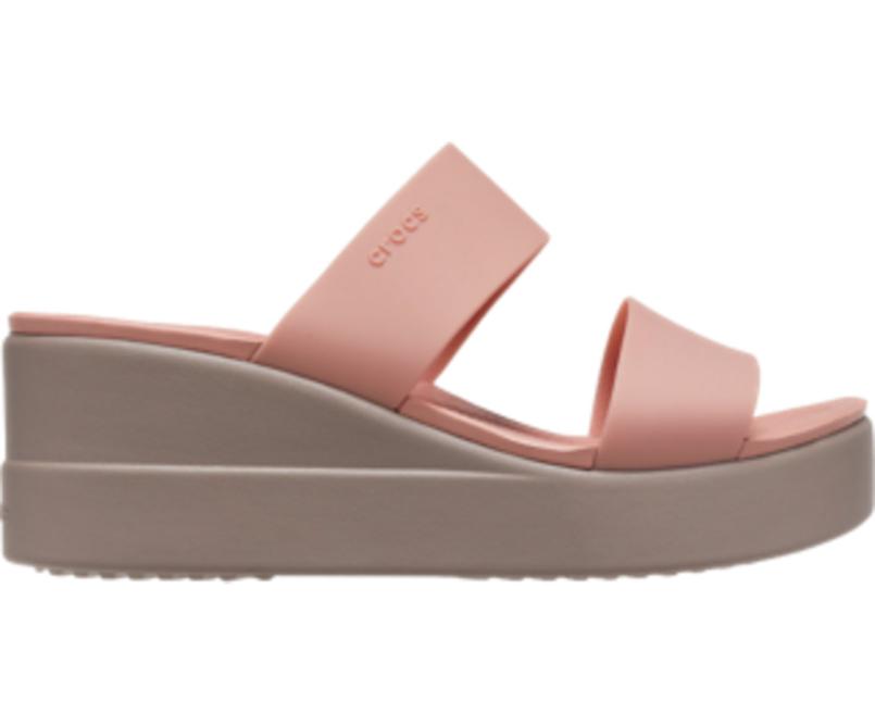 Sandals | Women Crocs Crocs Brooklyn Mid Wedge Pale Blush