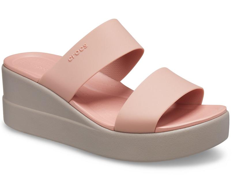 Sandals | Women Crocs Crocs Brooklyn Mid Wedge Pale Blush