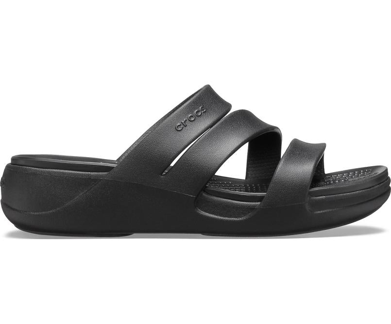 Sandals | Women Crocs Crocs Monterey Strappy Wedge Black