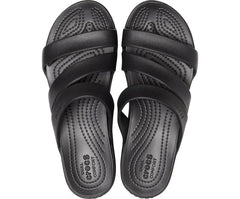 Sandals | Women Crocs Crocs Monterey Strappy Wedge Black