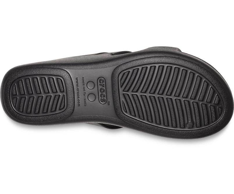 Sandals | Women Crocs Crocs Monterey Strappy Wedge Black