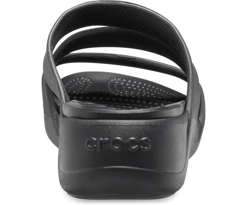 Sandals | Women Crocs Crocs Monterey Strappy Wedge Black