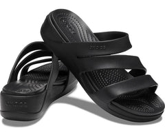 Sandals | Women Crocs Crocs Monterey Strappy Wedge Black