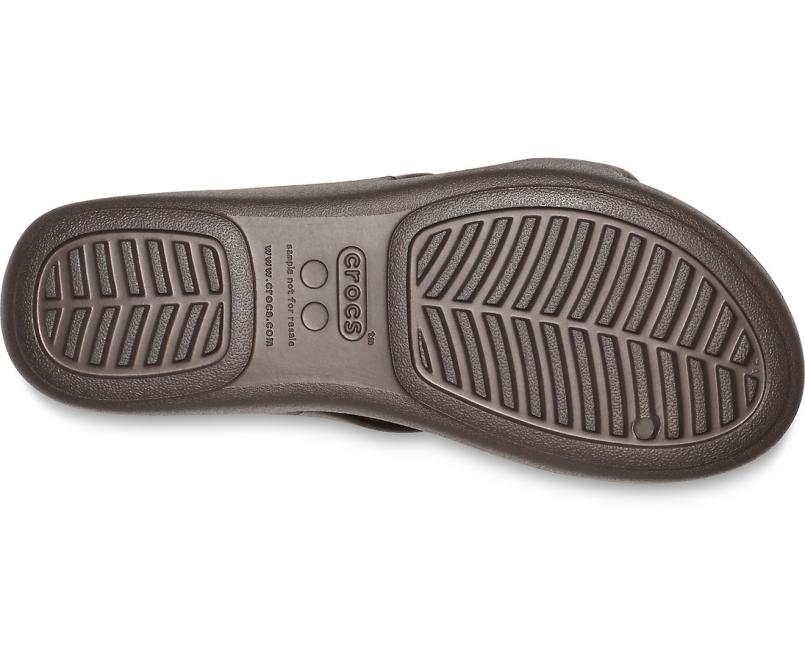 Sandals | Women Crocs Crocs Monterey Strappy Wedge Espresso