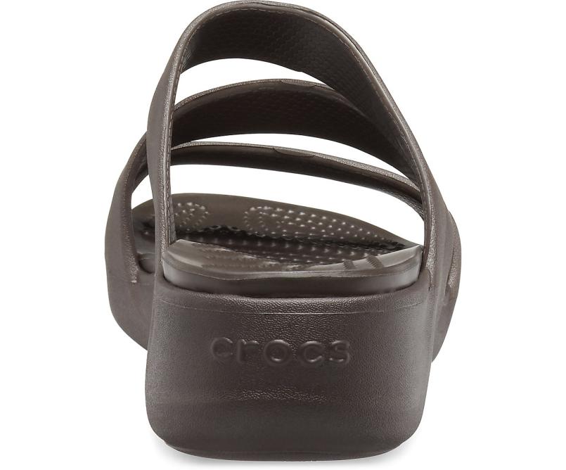 Sandals | Women Crocs Crocs Monterey Strappy Wedge Espresso