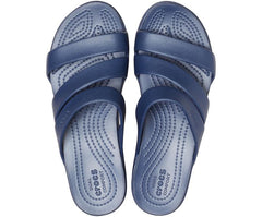 Sandals | Women Crocs Crocs Monterey Strappy Wedge Navy