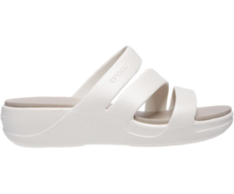 Sandals | Women Crocs Crocs Monterey Strappy Wedge Oyster
