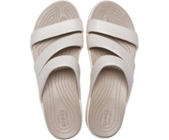 Sandals | Women Crocs Crocs Monterey Strappy Wedge Oyster