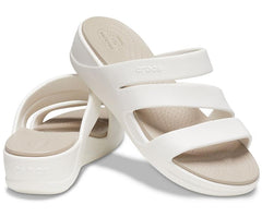 Sandals | Women Crocs Crocs Monterey Strappy Wedge Oyster