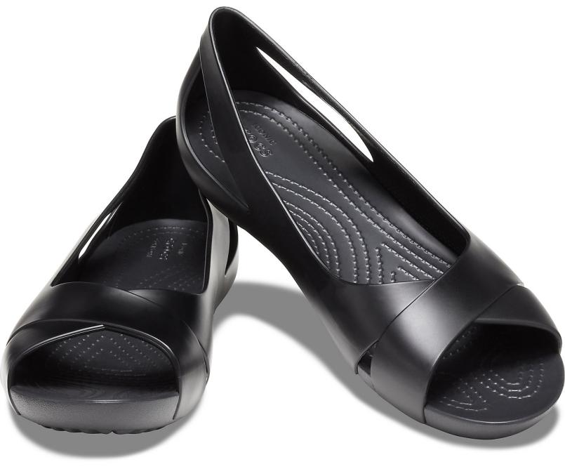 Sandals | Women Crocs Crocs Serena Flat Black