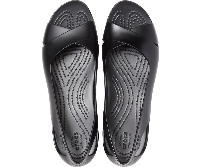 Sandals | Women Crocs Crocs Serena Flat Black